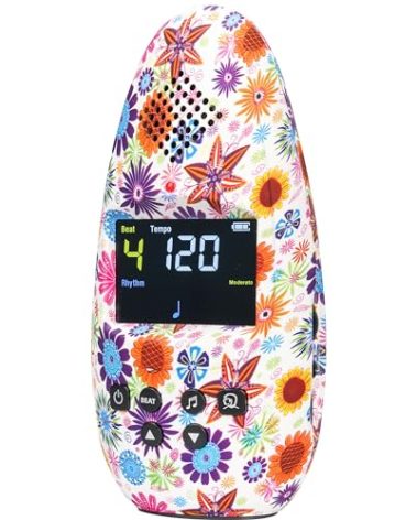 Sondery Metronome Digital Rechargeable Vocal Big Sound with Color Screen USB Headphone Jack, Colorful Pattern Designs Art Series Bulletome for Guitar Drum Piano and All Instruments Play Coach