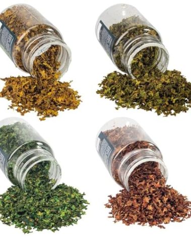 Warmtree Realistic Miniature Leaves Simulation Leaves for DIY Mini Model Railway Fairy Garden Architecture Diorama Scenery Landscape Layout Diorama Village Accessories, Pack of 4