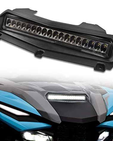 KATIMOTO LED Hood Scoop Light for Yamaha RMAX 1000 21-25, Front Auxiliary Hood Panel Lamp Daytime Running Light for Yamaha Wolverine RMAX2 1000 / RMAX4 1000 2021-2025 Accessories (1PCS)