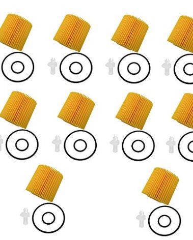 10 Pack，Pack of 10 Engine Oil Filter Compatible with Toyota Avalon Camry Highlander RAV4 Tacoma Sienna and More Replace 04152-YZZA1,04152-31090, 04152-YZZG1