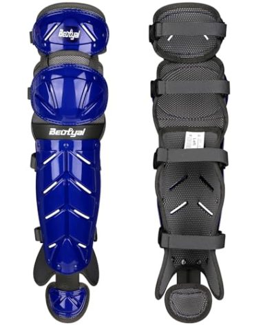 Beutyal Baseball Softball Catcher Leg Guards Shin Guards Adult 15 Inch