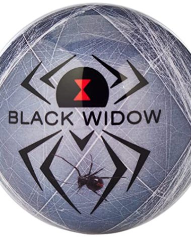 On The Ball Bowling Hammer Black Widow Viz-A-Ball, 14lbs, Grey/White