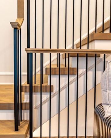 50 Pack Iron Balusters for Staircase, 1/2" x 44" Wrought Iron Baluster, Square Metal Decorative Stair Banister Spindles, Classic Hollow Straight Matte Black Satin Deck Railing for Indoor Stair Deck