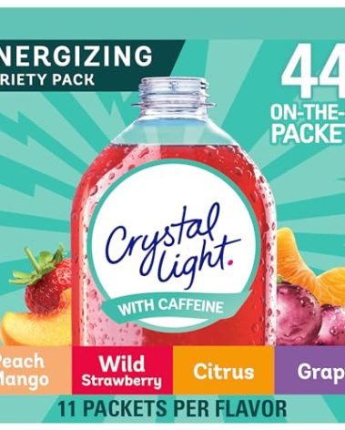 Crystal Light Energizing Variety Pack, 44 ct On-the-Go Packets