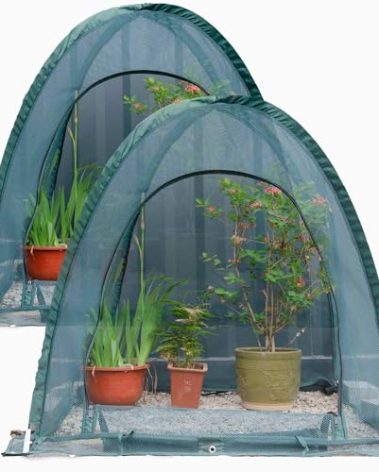 Pop up Gardening Net Cover,36x36x39 inch Pack of 2,Pest Guard Cover for Vegetables Fruits Durable Plant Gardening Net, Pop-Up Chicken Pen for Small Animals Outdoor Run and Pet Enclosure