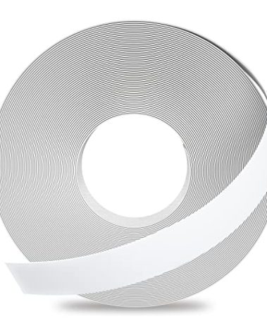 GSCIT Club Melamine Edge Banding, 7/8 inch x 50ft White Edge Banding with Hot Melt Adhesive Pre-glued Cabinet Edge Banding Flexible White Veneer Edging for Plywood Furniture Table