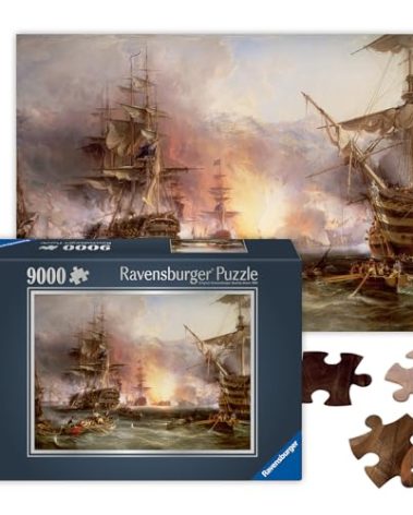 Ravensburger - The Bombardment of Algiers: August 27, 1816 - Impressive 9000 Piece Jigsaw Puzzle - Stunning Masterpiece of British War History - Premium Quality - Puzzles for Adults