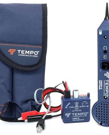 TEMPO Communications 701K-G Wire Tracer Electrical, Tone Generator and Probe Kit (701K-G-BOX Cable Toner)