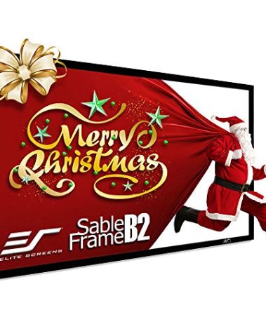 Elite Screens 120" Fixed Frame Projector Screen 16:9, 4K/8K UHD CineWhite UHD-B, ISF Certified, UST/Short/Standard Compatible, SB120WH2