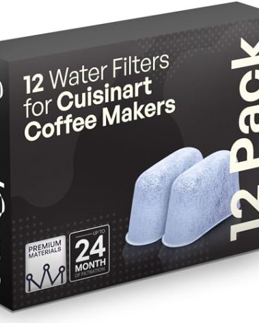 12 Water Filters for Cuisinart Coffee Makers - Replacement Charcoal Water Filters - Fits all Cuisinart Coffee Brewers by GoodCups