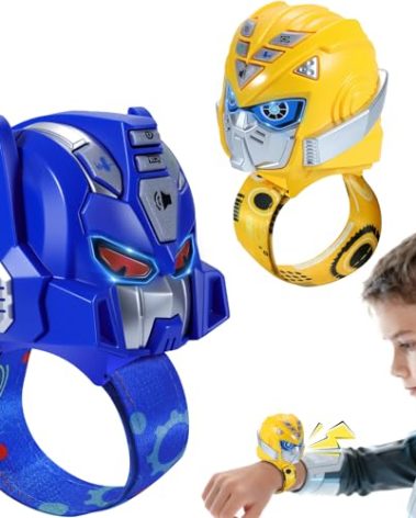 Vvinca Transform Toys Walkie Talkies for Kids 2 Pack - Toys 3-12 Year Old Boy Birthday Gift for Kids, Robots Walkie Talkies Adjustable Strap Voice-Changing Clear Sound Camping Outdoor Games