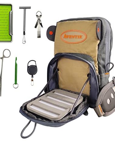 Aventik Fly Fishing Chest Bag Ultra Light Multiple Pockets Chest Pack with Vest Pack Tool Combo C