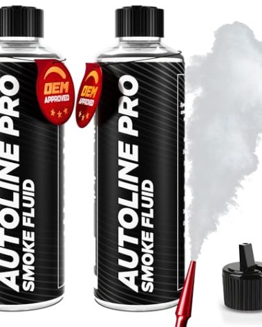 AutoLine Pro Best Ranked Smoke Fluid Solution for Automotive Smoke Machines, 2-Pack 16oz Total (EVAP, Vacuum, and More) [Not for Ventus]