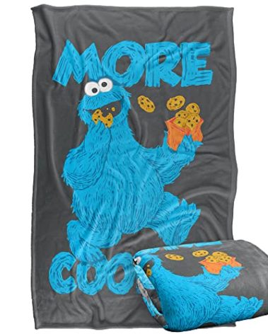 Sesame Street More Cookies Officially Licensed Silky Touch Super Soft Throw Blanket 36" x 58"