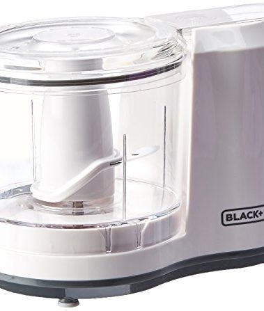 BLACK+DECKER HC150W 1.5-Cup Electric Food Chopper, White, 1.5_cup