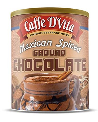 Caffe D’Vita Mexican Spiced Ground Chocolate 1 lb. can (16 oz.)