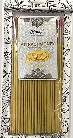 Balaji - Finest Colour Incense Sticks 145 Grams Pack - Attract Money