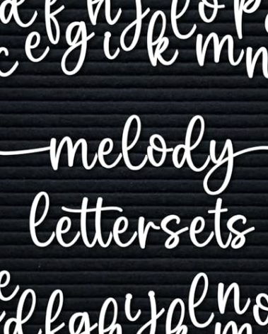 Cursive Letter Set for Felt Letterboards, 150+ Lowercase Script Letters, Pre-cut, Board NOT included