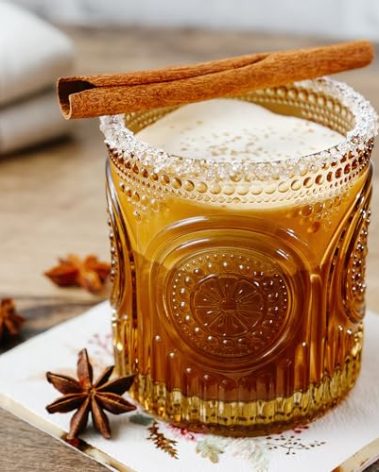 Vintage Amber Drinking Glasses Set of 6 by Kate Aspen - 10 oz Ribbed Glassware for Drinking Water, Juice, Cocktail Glasses - Ribbed Glass Cups Set, Iced Coffee Cup, Kitchen Drinkware or Home Bar