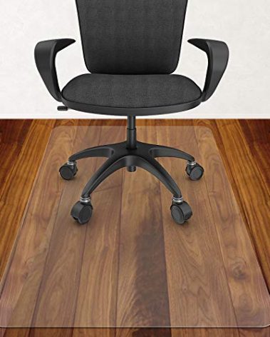 Azadx Office Chair Mat for Hardwood Floor 30 x 48'', Small Chair Mats Clear Easy Glide on Hard Floors, Rolling Chairs Mat Plastic Mats Under Desk Chairs