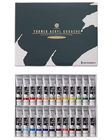 Turner acrylic gouache 24 colors set school (japan import) by Turner color