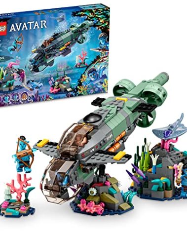LEGO Avatar: The Way of Water Mako Submarine​ 75577 Buildable Toy Model, Underwater Ocean Set with Alien Fish and Stingray Figures, Movie Gift for Kids and Movie Fans