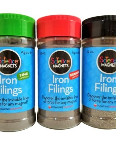 Dowling Magnets Iron Filings, Variety, Laboratory Science, Science Resources, Grades 1+, Pack of 3 (DO-731050)