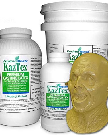 Premium KazTex Latex Casting Rubber 32-Oz.- for Mask Making - Prop Making - Dip Molding