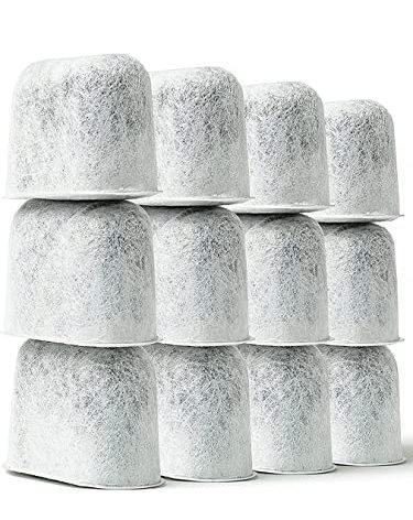 K&J 12-Pack Cuisinart® Coffee Filter Replacement Charcoal Water Filters for Coffee Makers - Fits all Cuisinart and Braun BrewSense Coffee Makers