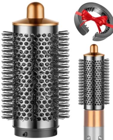 YTCHYYSK Round Volumizing Brush Nickel/Copper and Filter Cleaning Brush for Dyson Airwrap Accessories Hair Styler Limp Flat Hair Volumizer Attachment Tool, Part No. 969489-01 970750-01