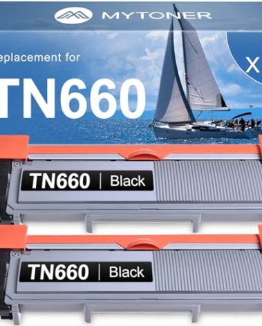 MYTONER Compatible Toner Cartridge Replacement for Brother TN660 TN-660 TN630 TN-630 Toner Cartridge for HL-L2300D HL-L2380DW HL-L2320D DCP-L2540DW MFC-L2700DW MFC-L2685DW Printer (2 Pack)