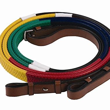 Henri de Rivel Advantage Rainbow Training Rubber Reins-Horse