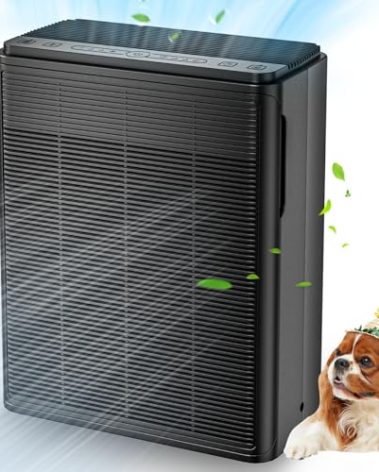 AIUZLK Air Purifiers for Home Large Room Up to 2000 sqft,Powerful 24W Moter,For Pets Dander Hair Smoke Odor Wildfire,0.1 Micron H13 HEPA Filter,22dB Low Noise Bedroom,Room Air Purifiers