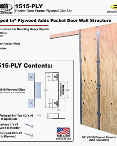 3/4" Pocket Dr Clip Set