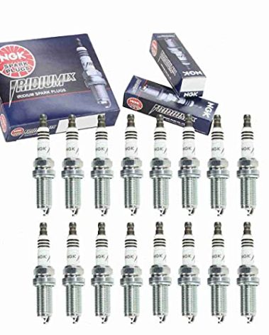 16 pc NGK Iridium IX Spark Plugs compatible with Ram 1500 5.7L V8 2011-2024 HEMI V8 truck