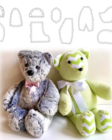 Memory Bear Template Ruler Set with Instructions - Sewing Pattern Template Acrylic Quilting Template Cutting Set, Memory Bear Sewing Patterns Template Home Sewing Art Craft for Gift 10pcs
