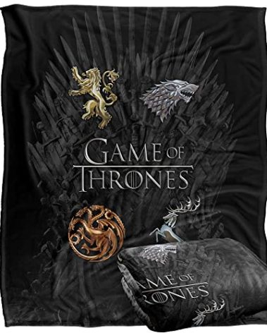 Game of Thrones Blanket, 50" x 60", Chrome House Sigils, Silky Touch Super Soft Throw Blanket