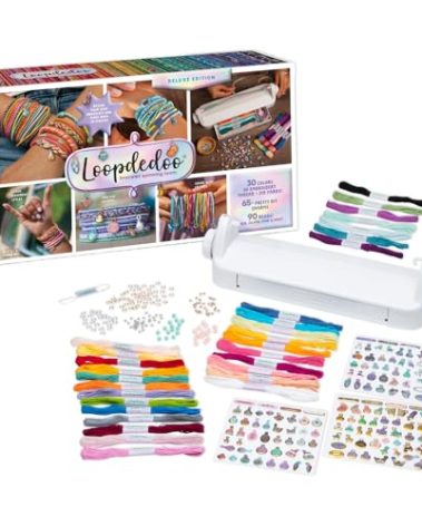 Loopdedoo Deluxe DIY Friendship Bracelet Maker Kit - Make Bracelets in Minutes for Birthdays and Friendship Gifts - Award Winning Crafts Kit for Kids Aged 8+