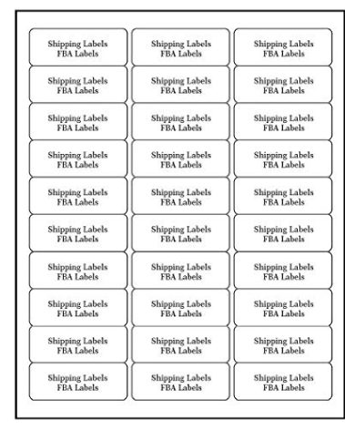 30 UP Shipping Address Labels for Inkjet Printers 1" x 2-5/8", Pack of 7500 Labels