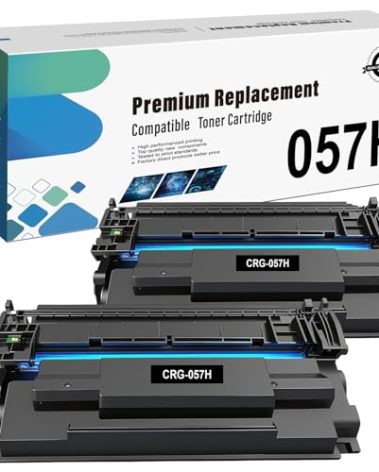 LAIPENG 057H CRG-057H CRG057H 057 H Toner Cartridge Compatible for Canon imageCLASS MF445dw MF448dw LBP226dw LBP227dw LBP228dw MF449dw MF443dw MF455dw MF452dw LBP223dw LBP236dw Printers（Black*2）