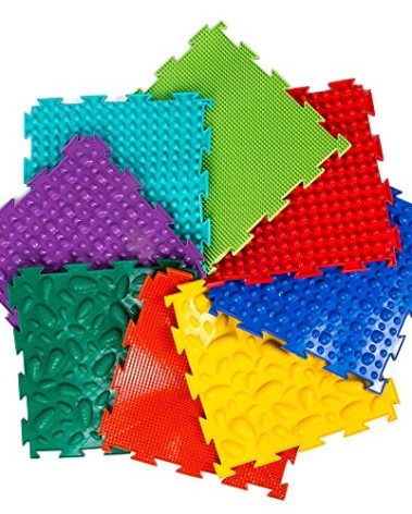 Multi-Functional Sensory Mat for Autism Therapy and Play, Featuring Puzzle Tiles and Orthopedic Massage, Module Sensory Mat, Orthopedic Puzzle Mats