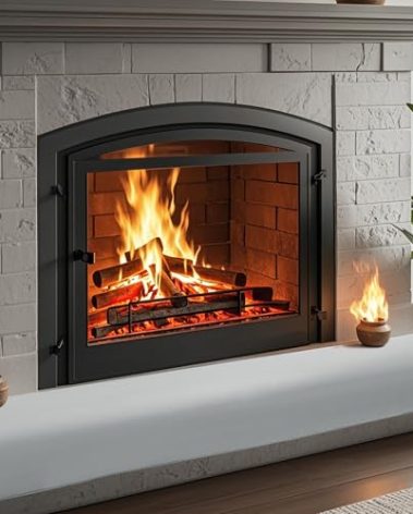 BALAPET Thick Memory Foam Fireplace Baby Proofing, 72x14 in Soft Fireplace Cover Hearth Cushion Baby Proof, Velvet Protectors for Children Proofing, Edge Protector(Gray,14x72in)