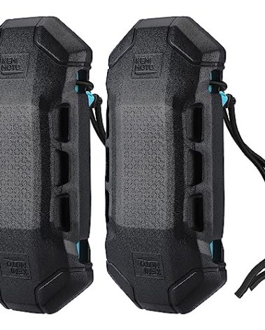 KEMIMOTO Boat Fenders, Boat Bumpers for Docking with Lope, Upgraded Boat Bumpers, Boat Fender for Docking for Pontoon, Jon Boat, Black, 2 PC