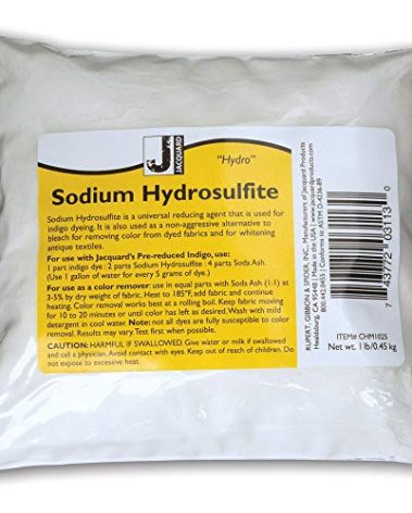Sodium Hydrosulfite by Jacquard, Universal Reducing Agent for Indigo Dyeing, 1 Pound (CHM1025)