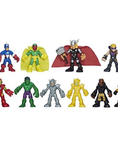 Marvel Playskool Heroes Super Hero Adventures Ultimate Set, 10 Collectible 2.5-Inch Action Figures, Toys for Kids Ages 3 and Up (Amazon Exclusive)