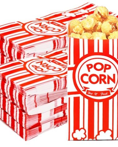 Homrelaxy 1600 Pcs Paper Popcorn Bags, 1 oz Popcorn Bags Individual Servings, Bulk Pop Corn Sleeves for Pop Corn Machine, Movie Night, Cinema, Carnival, Party, Concessions