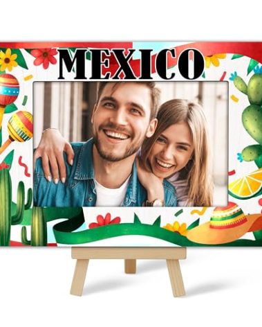 Mexico Picture Frame - Travel Frame, Couples Gift for Newlyweds, Weddings, Honeymoons - Tabletop Decor C(14)