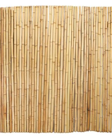 4FT x 6FT Natural Bamboo Fence Roll, Outside Bamboo Privacy Fencing, Natural Privacy Screen Panels for Garden, Outdoor