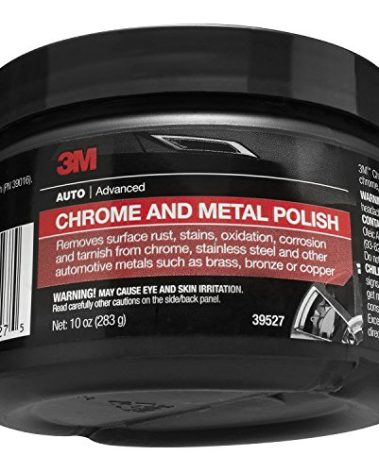 3M Chrome and Metal Polish, 39527, 10 oz, Used on Wheels, Trim and Bumpers, for Automotive