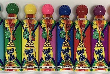 Dab-O-Ink 1.5oz Mini Tip Bingo Dauber Full Set (Eight Colors)